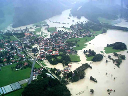 Hochwasser der Tiroler Achen am 12.08.2002 