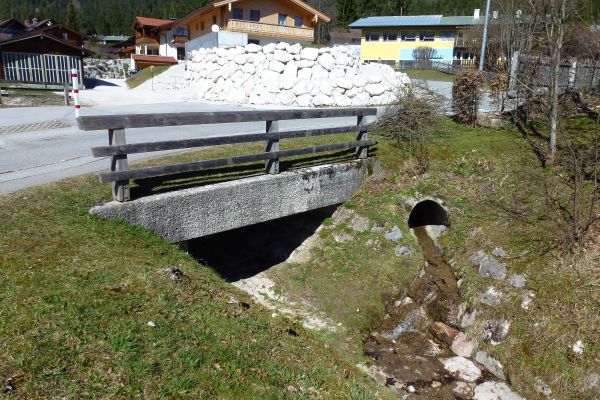 Auslauf des Maiswandgraben in den Klausgraben. Auslauf des Maiswandgraben in den Klausgraben