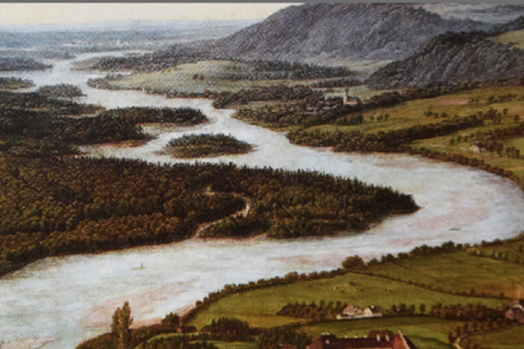 Panorama der Salzach von 1825, Johann Michael Sattler
