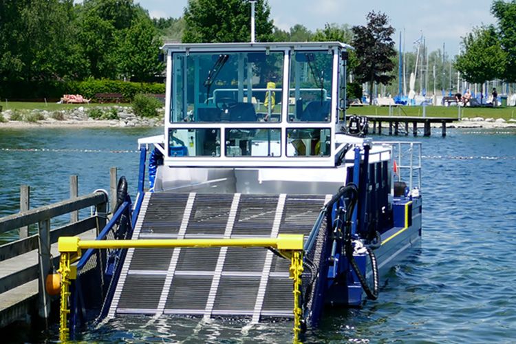 Mähboot Krautinsel Mähboot Krautinsel