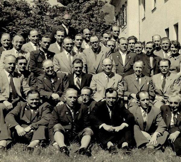 Mitarbeiter des Wasserwirtschaftsamts um 1957