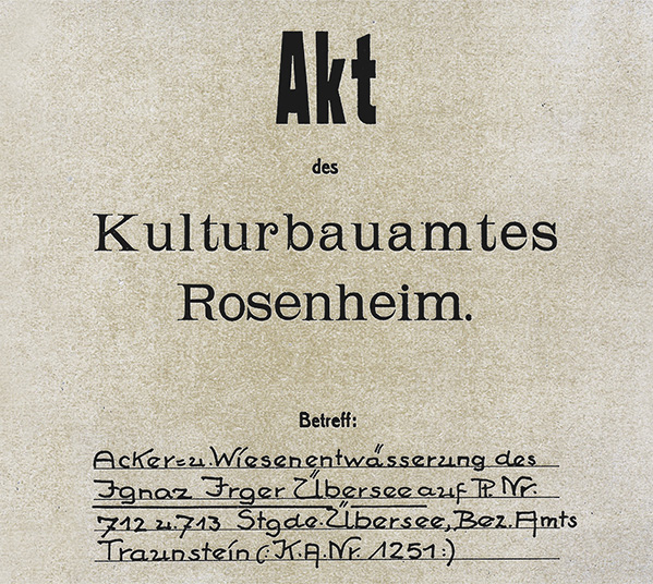 Genehmigung zur Wiesenentwässerung